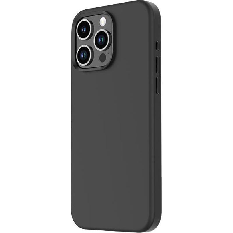 Alot Liquid Silicone Back Cover Mobile Case with MagSafe, for iPhone 15 Pro, Black