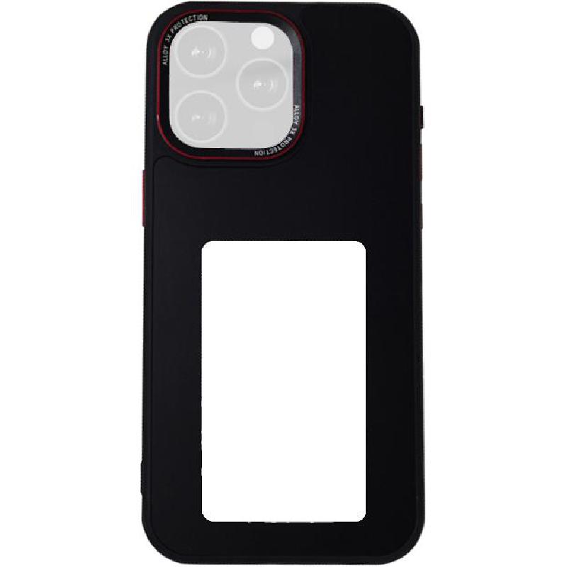 URR Personalized Background Back Cover Mobile Case, for iPhone 15 Pro, Black