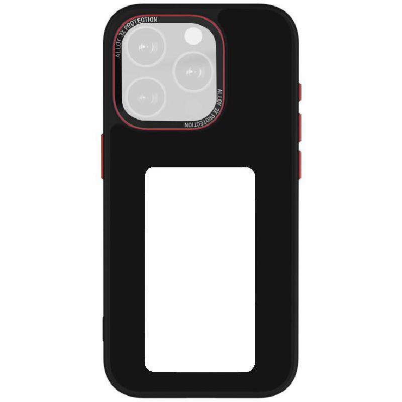 URR Personalized Background Back Cover Mobile Case, for iPhone 15 Pro Max, Black