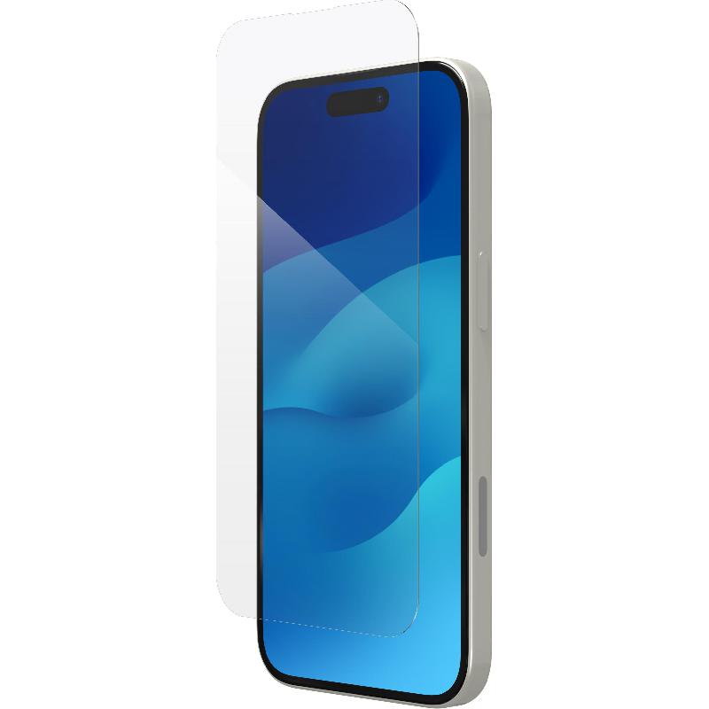 Zagg Invisible Shield Glass Elite Case Friendly Smartphone Screen Protector, Tempered Glass, Clear, for iPhone 15