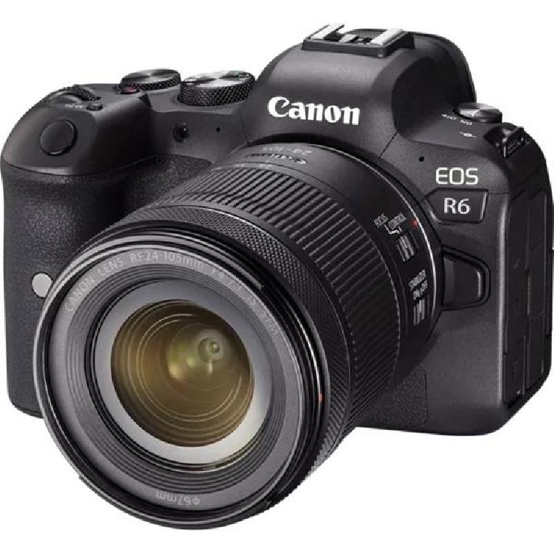 Canon EOS R6II Mirrorless Camera, 24.2 MP, with 24 - 105 mm Lens, Wi-Fi/Bluetooth, 4K/60fps