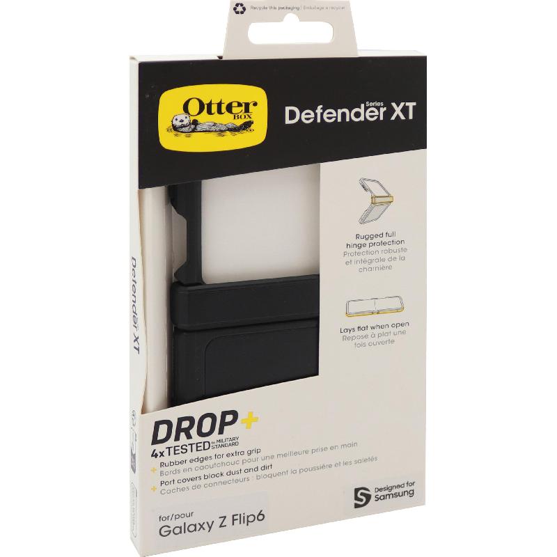 OtterBox Defender Series XT Flip Cover Mobile Case, for Samsung Galaxy Z Flip7 FE/Galaxy Z Flip6, Black