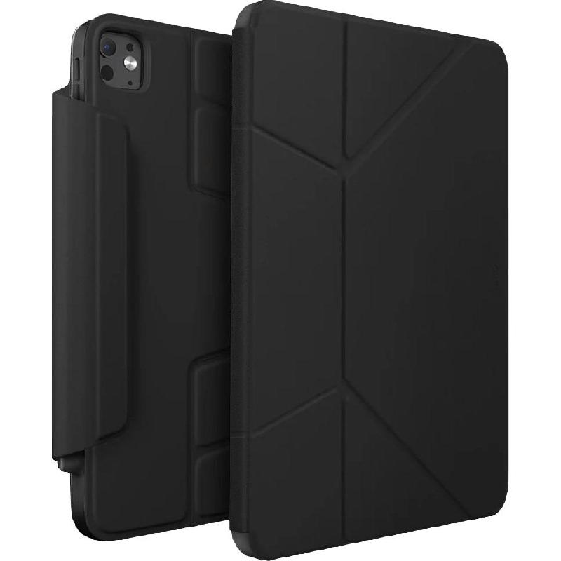 Uniq Ryze 360 Folio Tablet Case, for iPad Pro 11 M4, Midnight Black