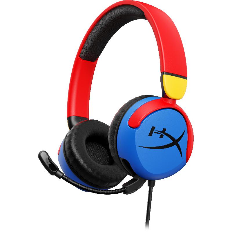HyperX Cloud Mini Gaming Headset, Wired, 3.5 mm Connector, Omnidirectional Microphone, Blue/Red