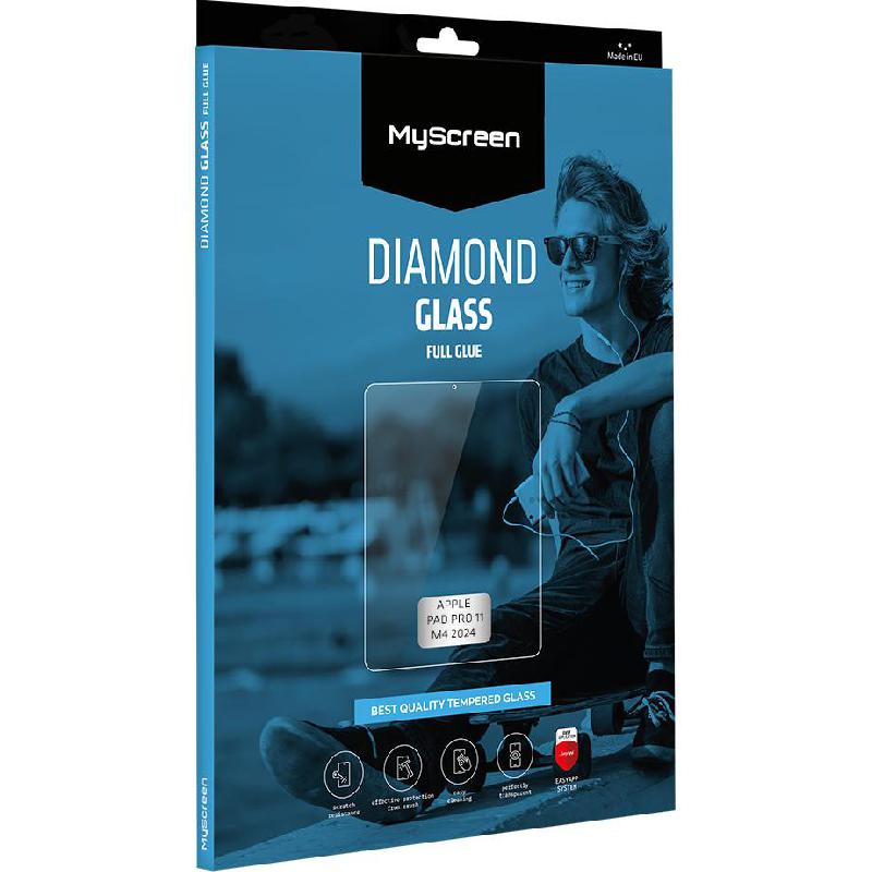 MyScreenPROTECTOR DIAMOND GLASS iPad Screen Protector, Tempered Glass, for iPad Pro 11 M4 - 2024