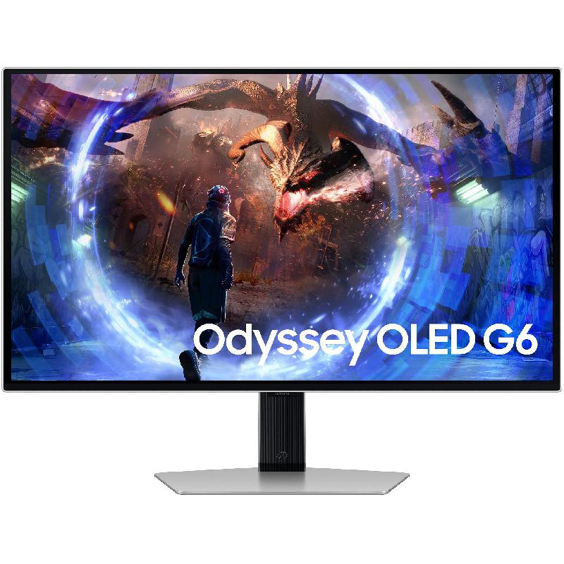 Samsung Odyssey 27" Gaming Monitor, OLED, QHD (Quad HD), 360 Hz, 0.03ms (GtG), Silver