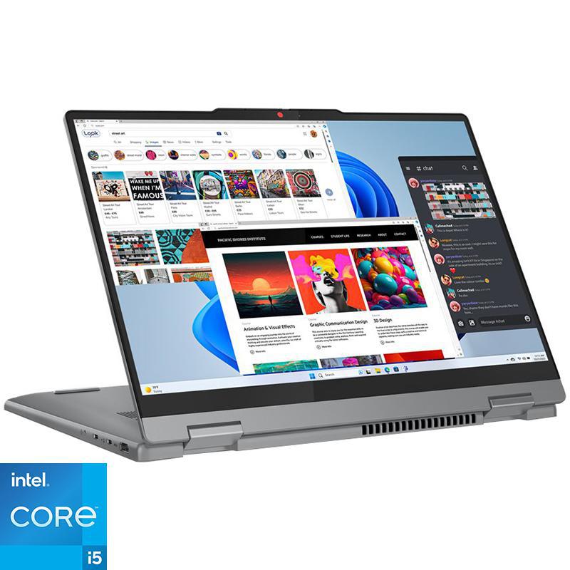 Lenovo IdeaPad Flex 5 2-in-1 Laptop - Convertible, 14", Intel Core i5, 8 GB RAM, 512 GB PCIe NVMe M.2 SSD, Windows 11 Home, Foldable