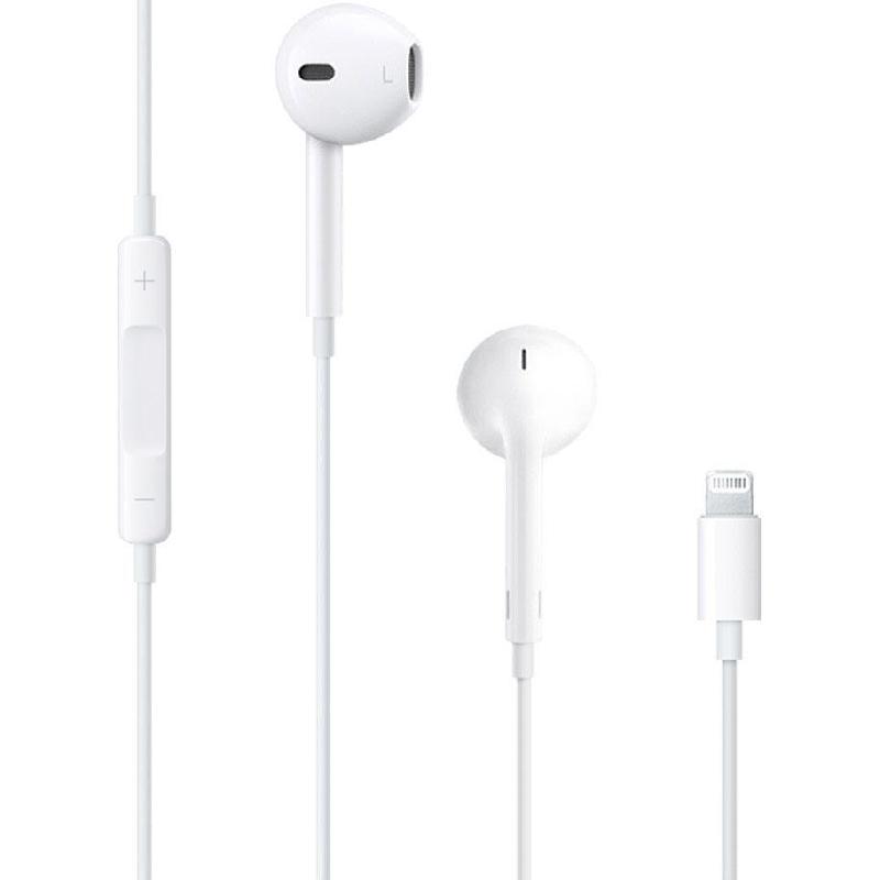 Apple EarPods In-Ear Earphones, Wired, Lightning, In-line Microphone, White