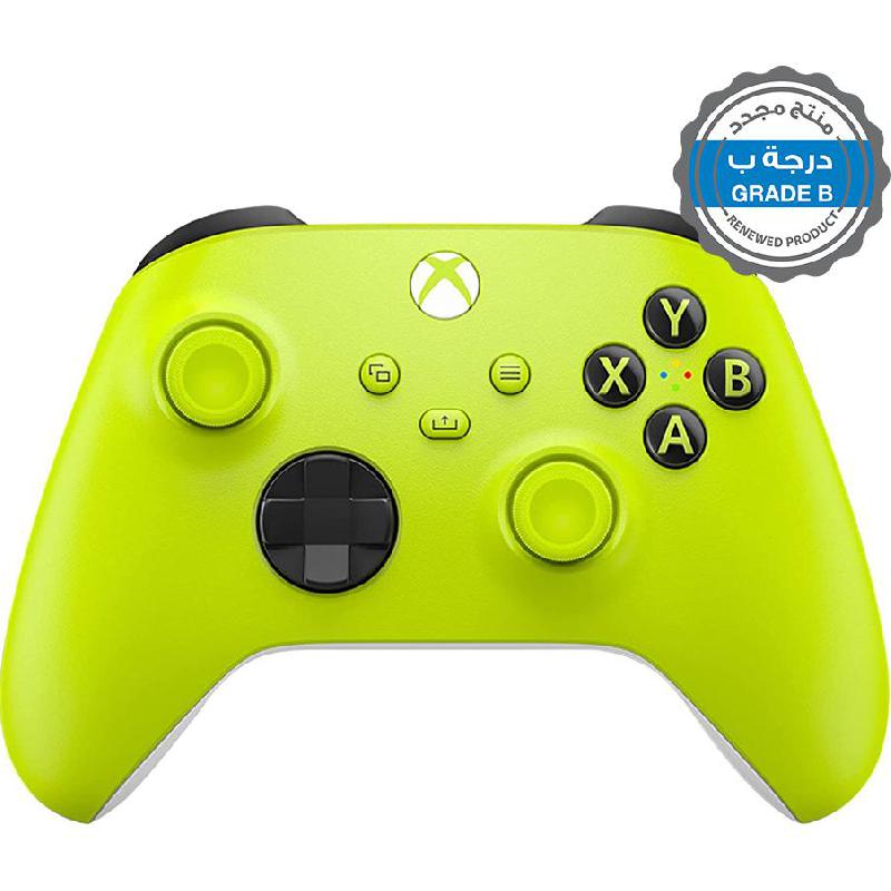 Renewed Grade B Microsoft Xbox Controller, Bluetooth, for Xbox One/Xbox Series X/Xbox Series S, Electric Volt