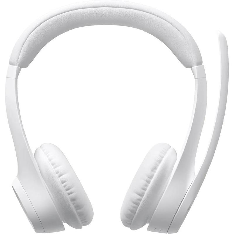 Logitech ZONE 300 On-Ear Headphones, Noise Cancelling Microphone, Bluetooth, USB (Charging), Rotating Microphone, White