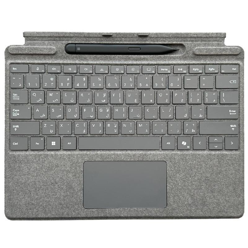 Microsoft Surface Pro Signature Keyboard + Slim Pen, Magnetic Attachment, for Microsoft Surface Pro 11, Platinum