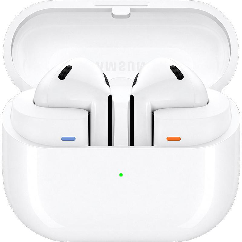Samsung Galaxy Buds3 Earbuds, Active Noise Cancelling, Bluetooth, USB-C, Built-in Microphone, White