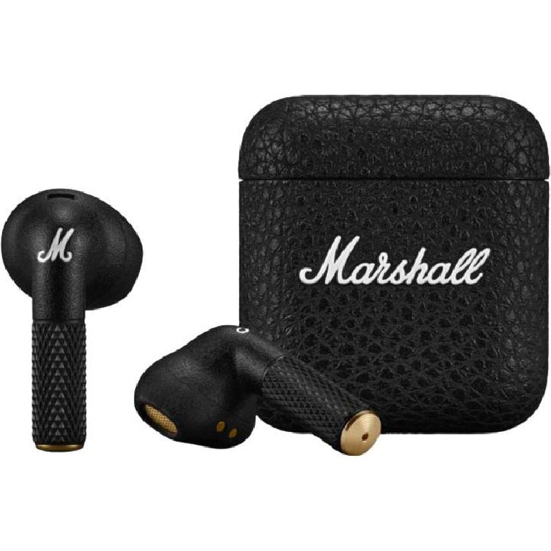 Marshall Minor IV Earbuds, Bluetooth, USB (Charging), Built-in Microphone, Black