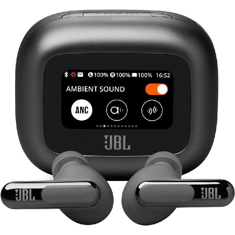 JBL Live Beam 3 Earbuds, Adaptive Noise Cancelling, Bluetooth, USB (Charging), Built-in Microphone, Black