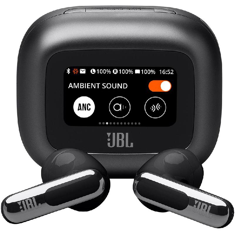 JBL Live Flex 3 Earbuds, Adaptive Noise Cancelling, Bluetooth, USB (Charging), Built-in Microphone, Black