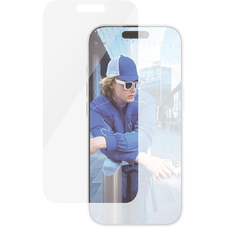 PanzerGlass Classic Fit Smartphone Screen Protector, Tempered Glass, Clear, for iPhone 16 Pro