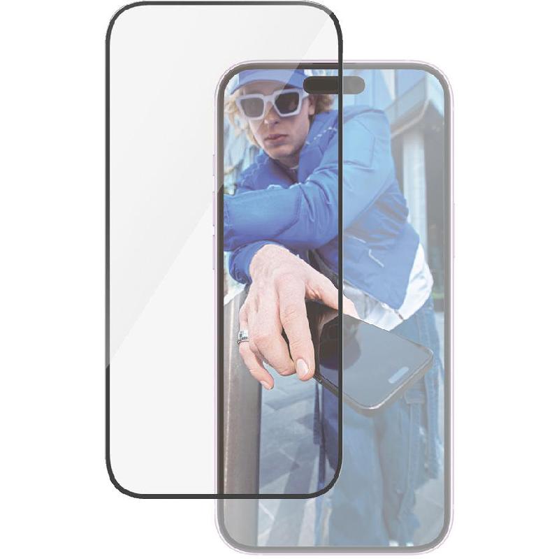 PanzerGlass Ultra-Wide Fit Smartphone Screen Protector, Tempered Glass, Clear, for iPhone 16 Plus