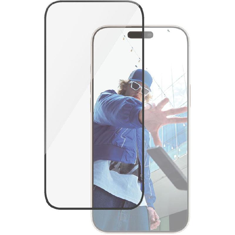 PanzerGlass Ultra-Wide Fit Smartphone Screen Protector, Tempered Glass, Clear, for iPhone 16 Pro Max