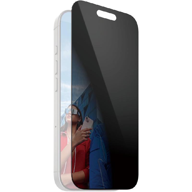PanzerGlass Ultra-Wide Fit Smartphone Screen Protector, Tempered Glass, Privacy, for iPhone 16 Pro