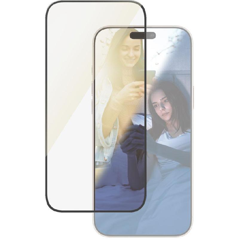 PanzerGlass Ultra-Wide Fit Eyecare Smartphone Screen Protector, Tempered Glass, Anti-Reflective & Anti-Bluelight, for iPhone 16 Pro Max