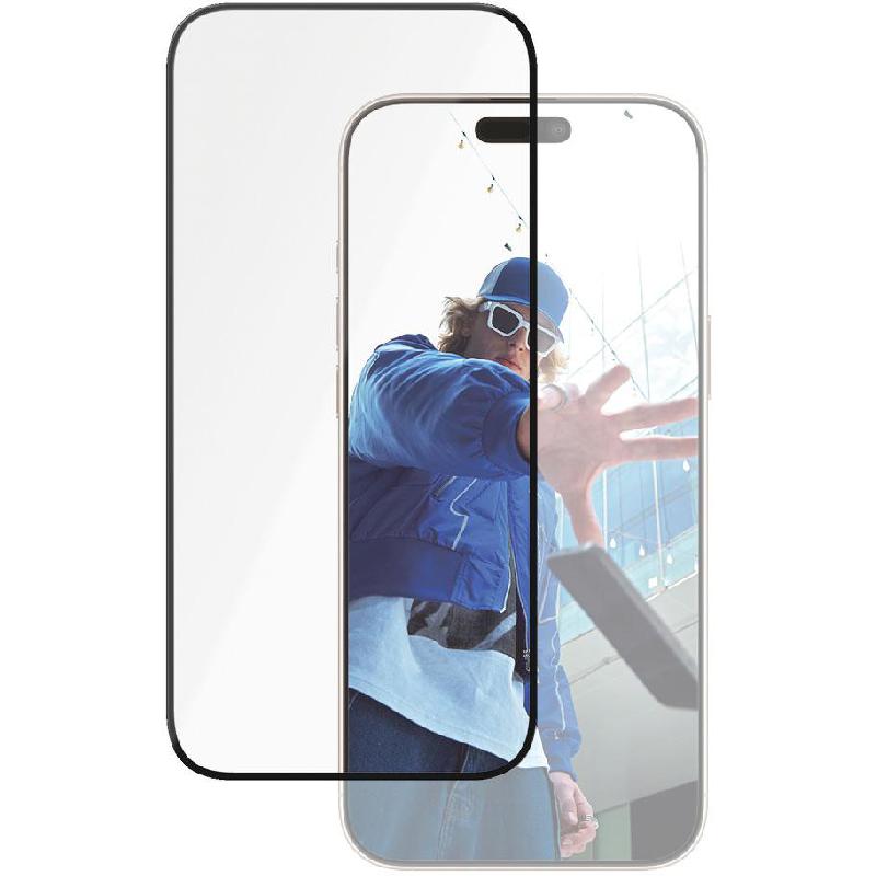 PanzerGlass Ultra-Wide Fit Ceramic Smartphone Screen Protector, Tempered Glass, Clear, for iPhone 16 Pro Max