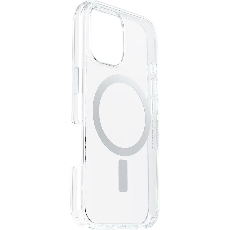 OtterBox Symmetry Series Back Cover Mobile Case with MagSafe, for iPhone 16, Clear