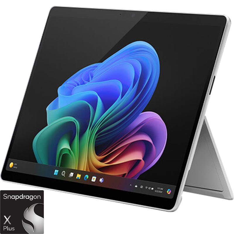 Microsoft Surface Pro 2-in-1 Laptop - Detachable, AI with CoPilot+, 13", Snapdragon X Plus, 16 GB RAM, 256 GB SSD, Windows 11 Home, Qualcomm Adreno, Tablet