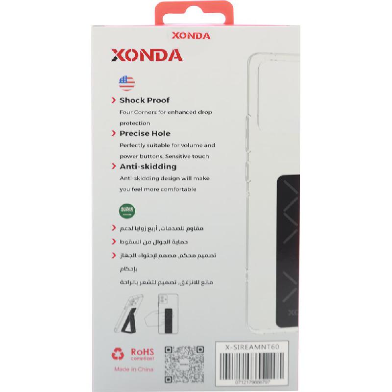 Xonda Back Cover Mobile Case with Strap, for Realme Note 60, Clear — 2