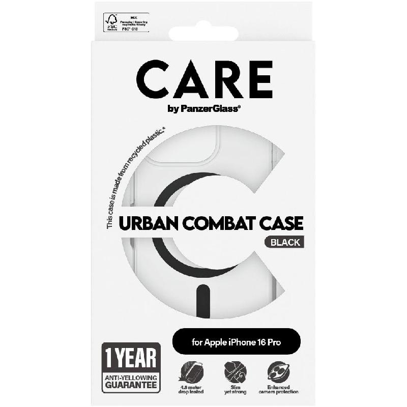 PanzerGlass Flagship Colors Back Cover Mobile Case with MagSafe, for iPhone 16 Pro, Black — 2