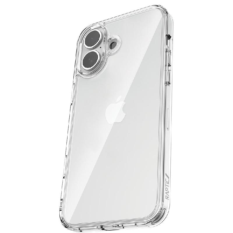 Raptic ClearVue Back Cover Mobile Case, for iPhone 16, Clear