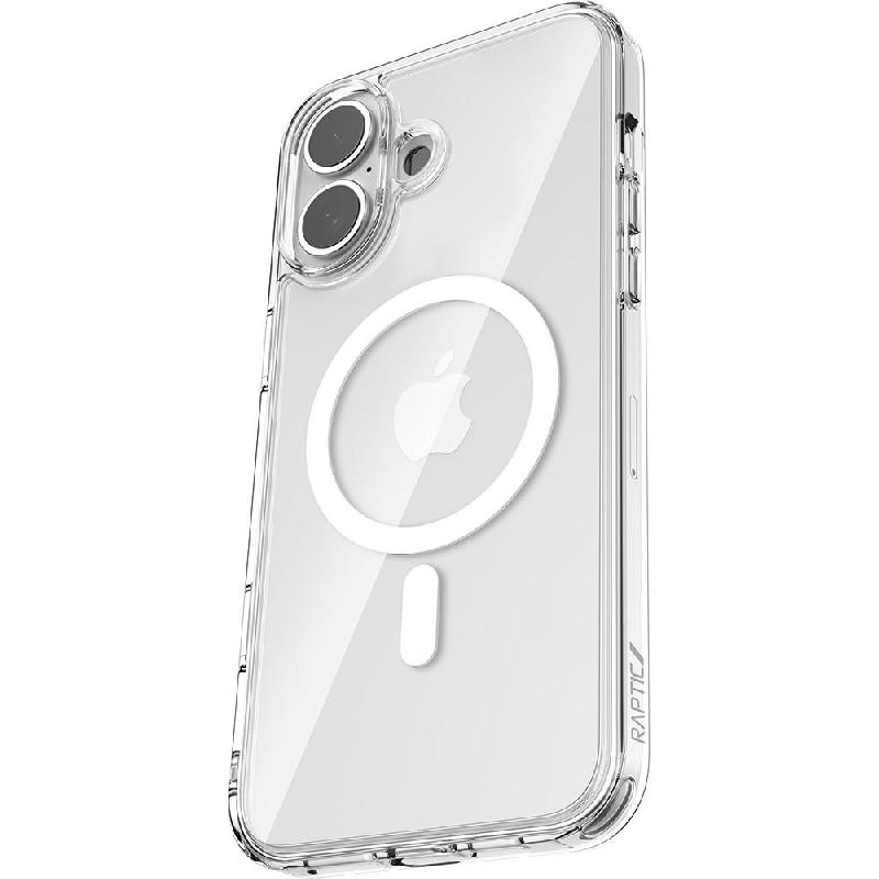 Raptic Crystal Back Cover Mobile Case with MagSafe, for iPhone 16, Clear