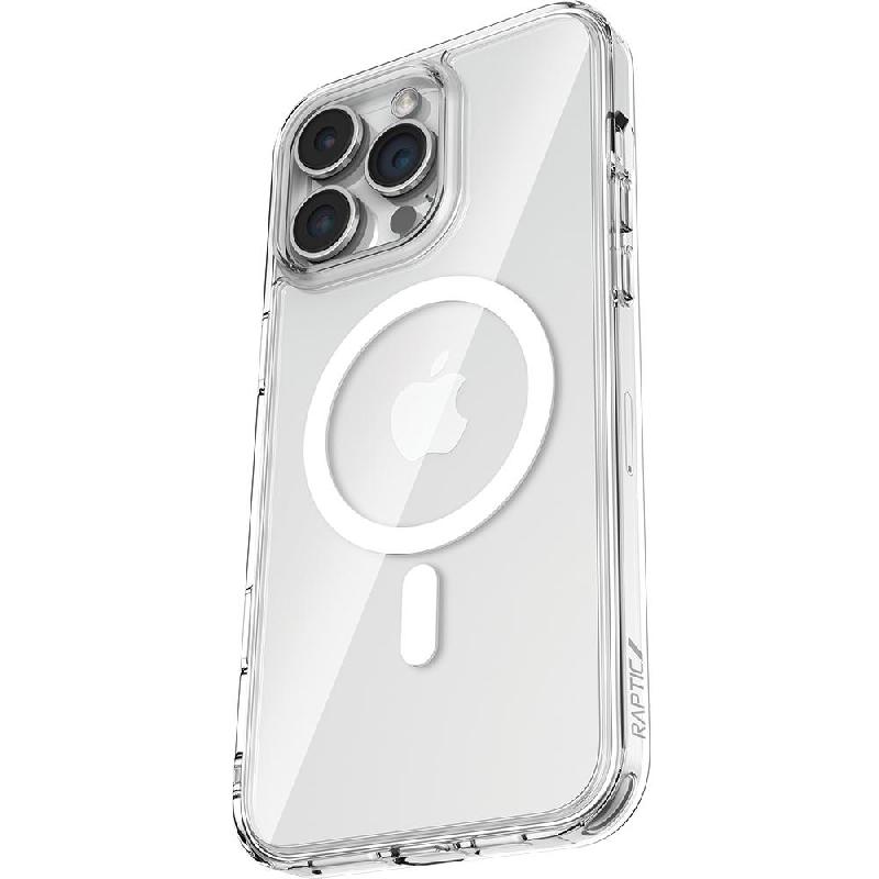 Raptic Crystal Back Cover Mobile Case with MagSafe, for iPhone 16 Pro, Clear