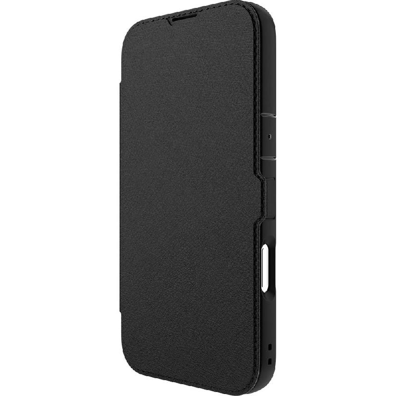 Urban Folio Flip Cover Mobile Case, for iPhone 16 Plus, Black