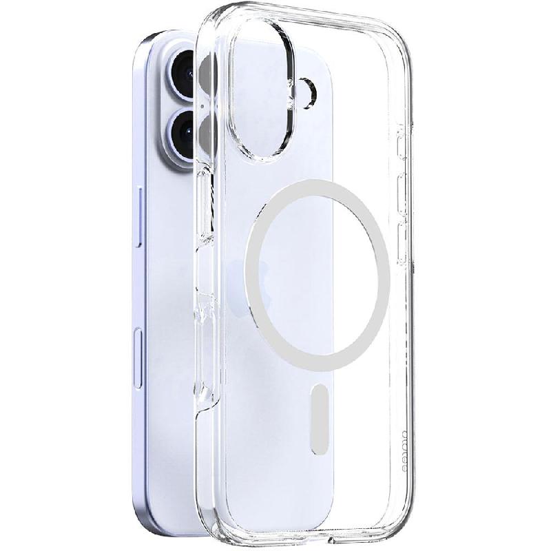 Araree Duple M Back Cover Mobile Case with MagSafe, for iPhone 16, Clear