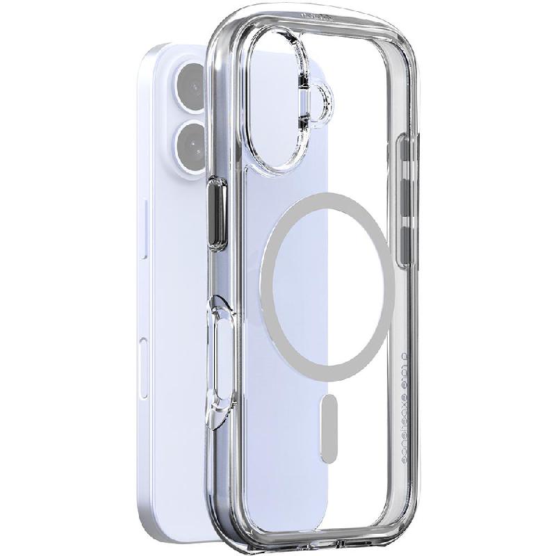 Araree DUPLE M AIR Back Cover Mobile Case with MagSafe, for iPhone 16, Light Grey