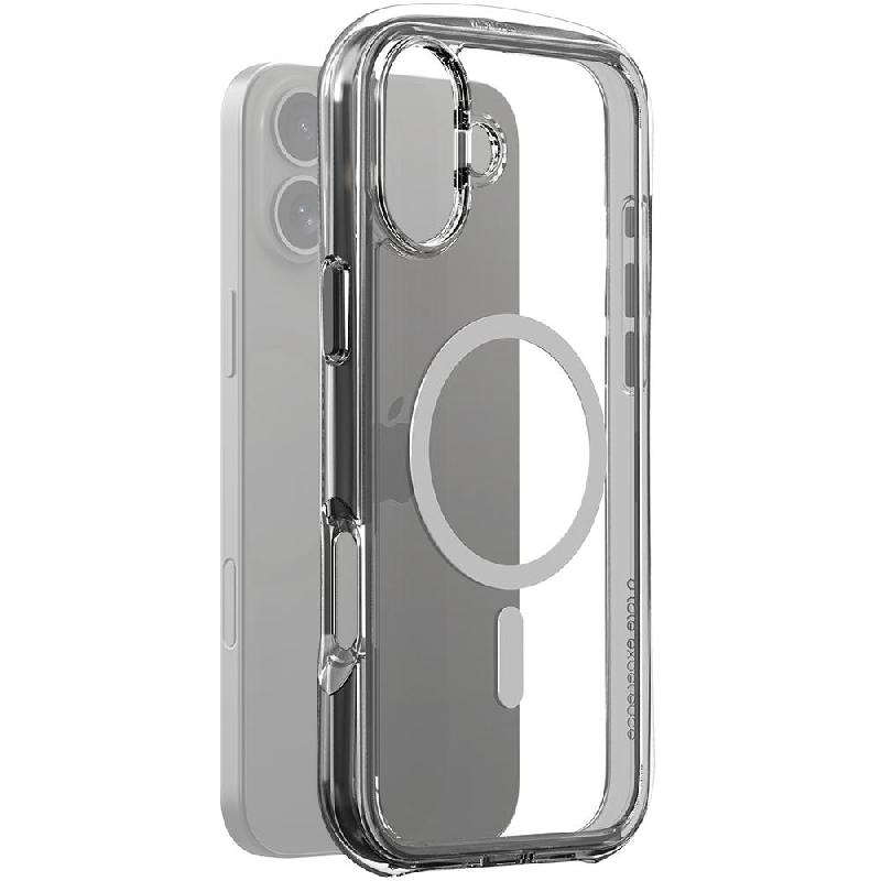 Araree DUPLE M AIR Back Cover Mobile Case with MagSafe, for iPhone 16 Plus, Clear Matte