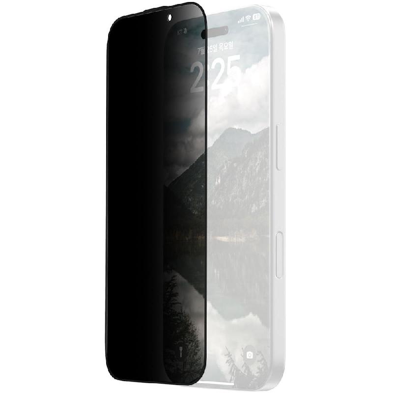 Araree Core Privacy 9H Hardness Tempered Glass Smartphone Screen Protector, for iPhone 16, Round Edge