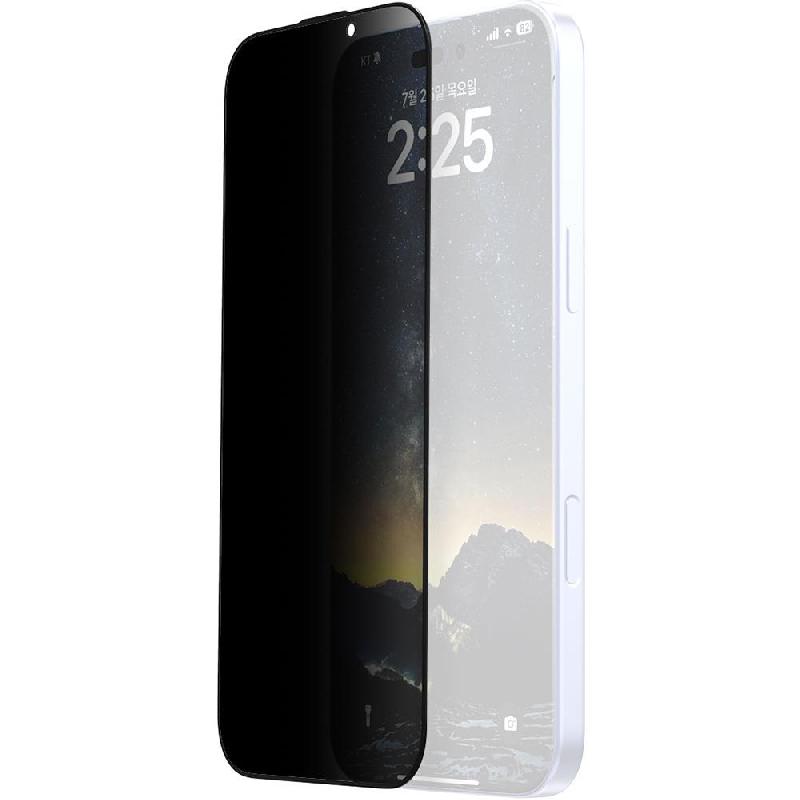 Araree Core Privacy 9H Hardness Tempered Glass Smartphone Screen Protector, for iPhone 16 Plus, Round Edge