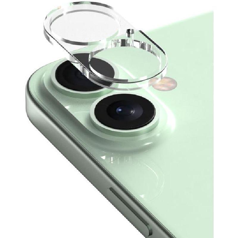 Araree Core CM Camera Lens Protector (Full Frame) Smartphone Camera Accessory, for iPhone 16/iPhone 16 Plus, Clear