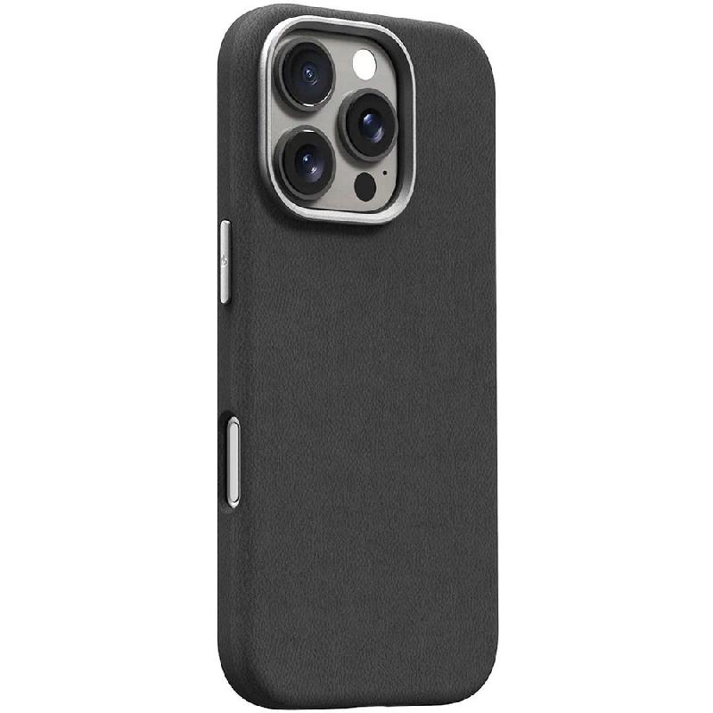 Araree Pellis Back Cover Mobile Case with MagSafe, for iPhone 16 Pro, Black