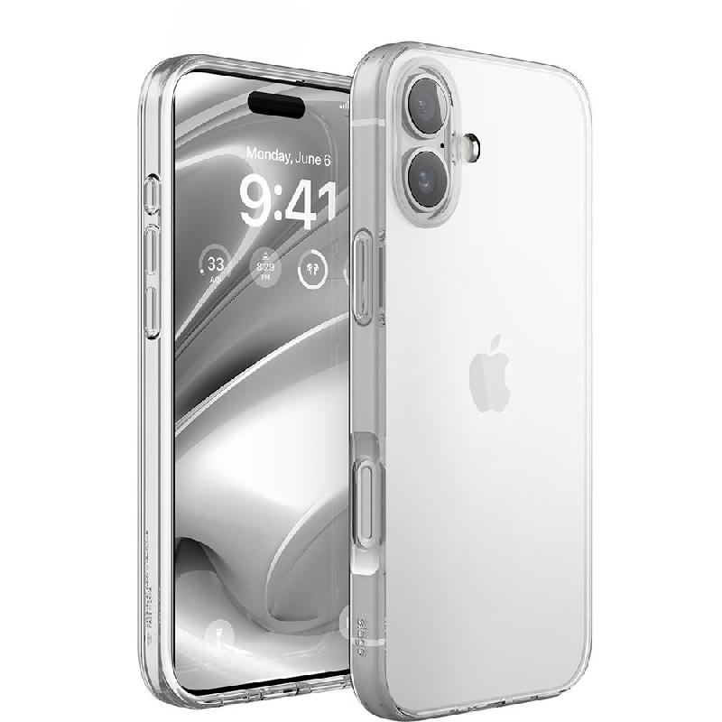 Elago Hybrid Back Cover Mobile Case, for iPhone 16, Clear