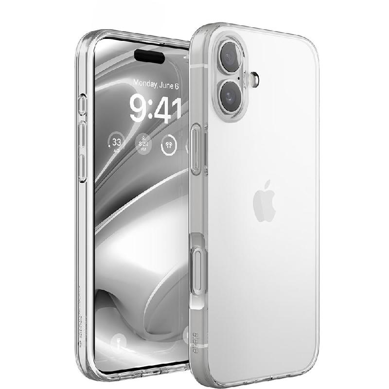 Elago Hybrid Back Cover Mobile Case, for iPhone 16 Plus, Clear