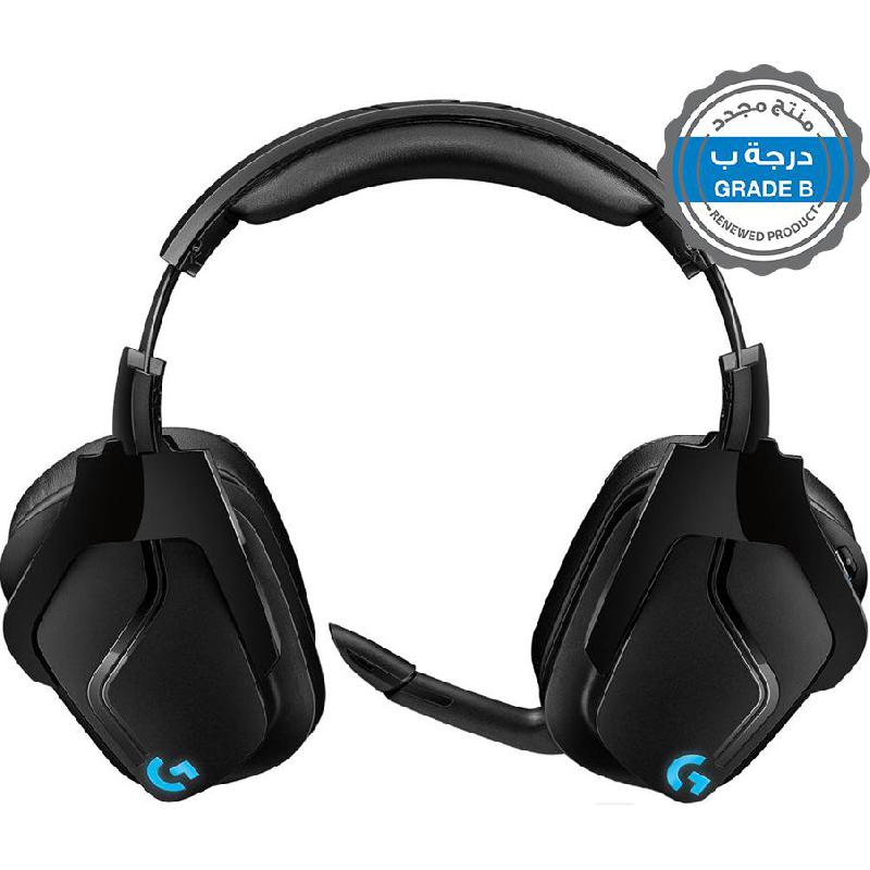 Renewed Grade B Logitech G935 7.1 Surround Gaming Headset, Noise Cancelling Microphone, Wireless, USB (Charging), Cardioid - Unidirectional Microphone, Black