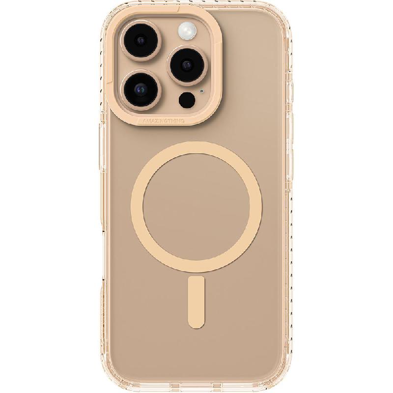 Amazing Thing TITAN PRO MAG Back Cover Mobile Case with MagSafe, for iPhone 16 Pro, Rose Gold — 2