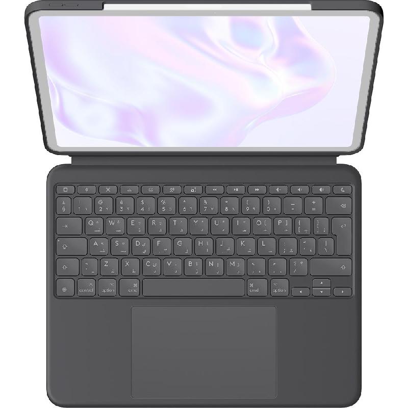 Logitech Combo Touch Tablet Keyboard Case, Magnetic Attachment, for iPad Pro 13 M4 - 2024, Graphite