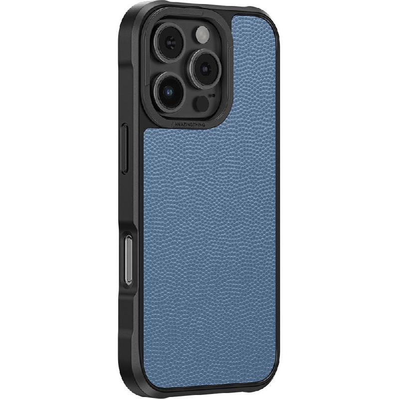 Amazing Thing Glamour Mag Back Cover Mobile Case with MagSafe, for iPhone 16 Pro, Besta Blue