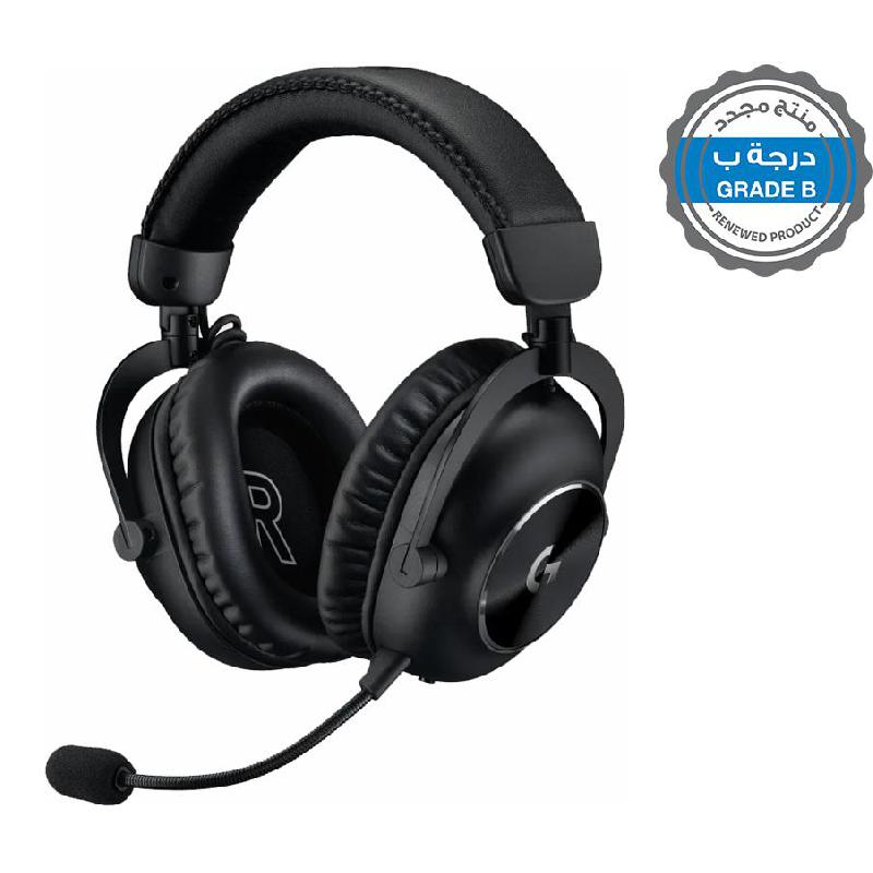Renewed Grade B Logitech Pro X2 LIGHTSPEED Gaming Headset, Wireless, USB, Detachable Microphone, Black