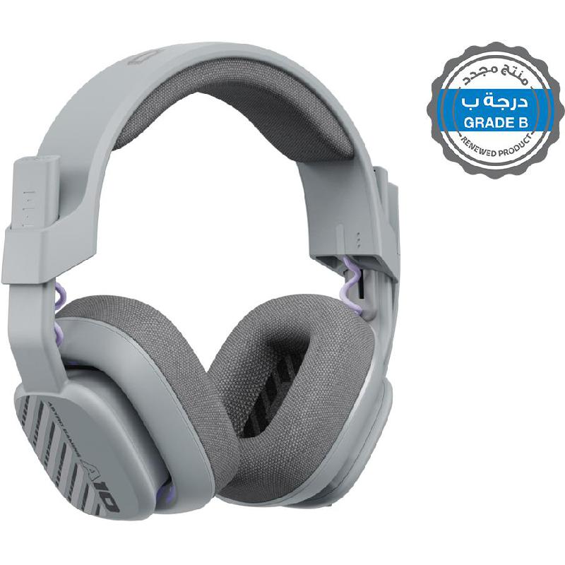 Renewed Grade B Astro A10 Gaming Headset, Wired, 3.5 mm Connector, Rotating Microphone, Ozone Grey