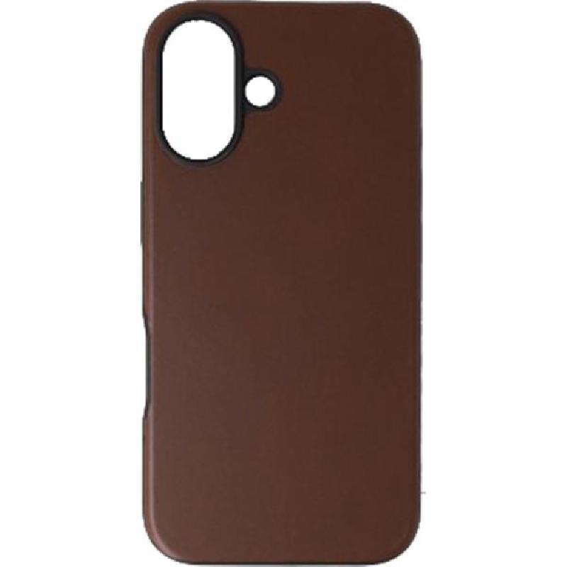 Supercase Modern Leather Case Back Cover Mobile Case with MagSafe, for iPhone 16, Brown