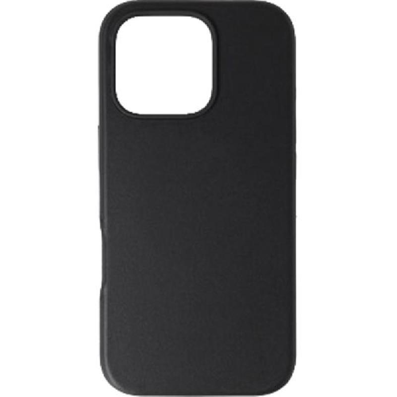 Modern Leather Case Back Cover Mobile Case with MagSafe, for iPhone 16 Pro, Black